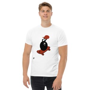 Maglietta classica uomo - Birillone con skate 2