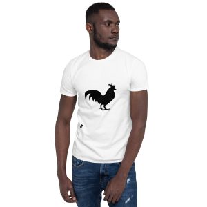 Maglietta unisex a maniche corte - Galletto nero