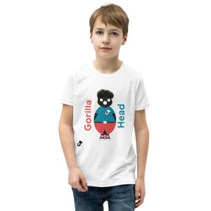 T-Shirt a manica corta per bambini - Gorilla con tshirt 1