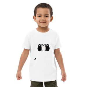 T-shirt in cotone organico per bambini - trittico