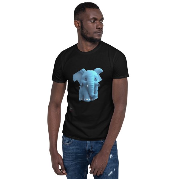 Magliette cotone unisex a maniche corte – Elefante 3, Santoni Shopping
