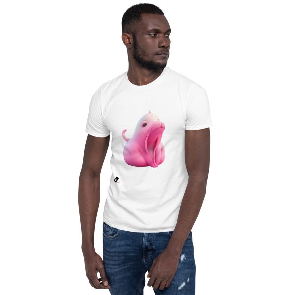 Santoni Shopping, tshirt, tshirts, t shirt, t shirts, t-shirt, t-shirts, Maglietta unisex a maniche corte - Tricheco rosa 3