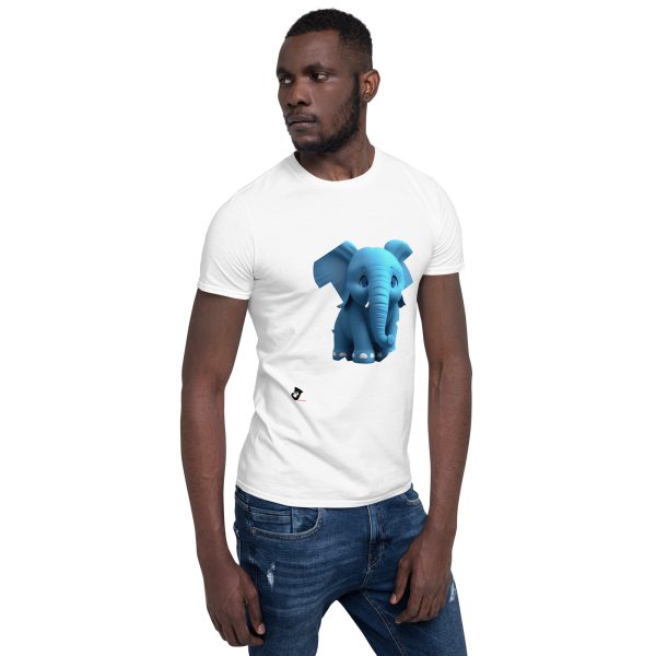Magliette cotone unisex a maniche corte – Elefante 3, Santoni Shopping